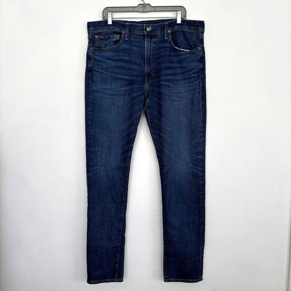 Polo Ralph Lauren Mens Parkside Active Taper Jeans 38x36 Relaxed Stretch Casual